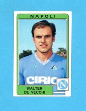 PANINI CALCIATORI 1984-85-Figurina n. 197- DE VECCHI -NAPOLI-NEW VELINA