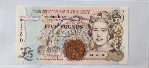 Guerncey five pounds - guerncey,