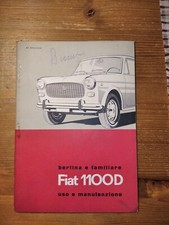 Libretto Uso e Manutenzione Fiat 1100 D Berlina e Familiare