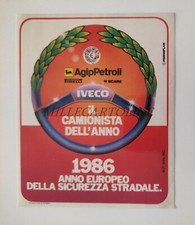 AGIP IVECO 1986 ANNO EUROPEO SICUREZZA STRADALE - Adesivo