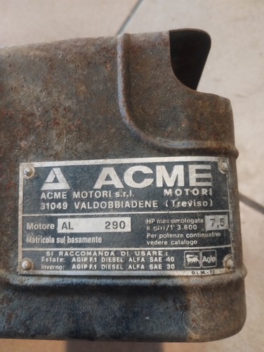 Ricambi acme 290 - acme, al