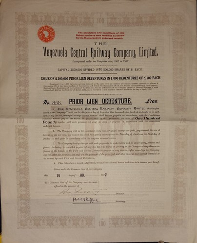 1927 venezuela central railway - 1927,