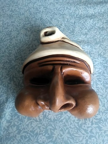 Vintage maschera pulcinella - pulcinella, in