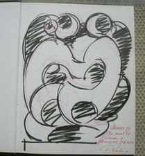 DOMENICO COLANZI LIBRO 1992 CON DISEGNO ORIGINALE FIRMATO DEDICATO E DATATO