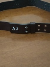 Cintura in vera pelle vintage Armani jeans 