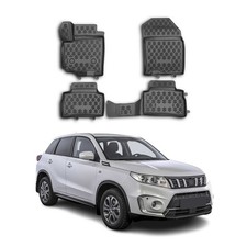 Tappetini in gomma OMAC per Suzuki Vitara 2015-2024 TPE tappetini auto neri 4x