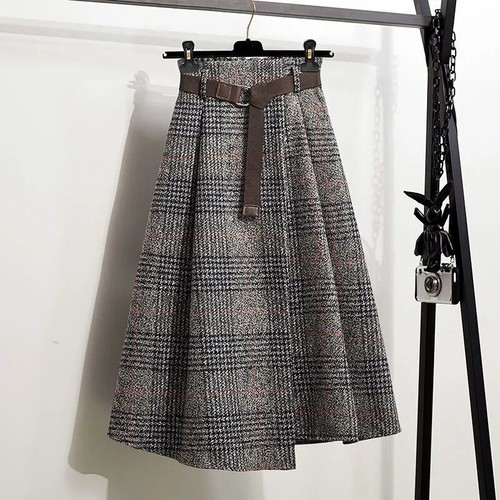 Gonna midi line tartan a - midi,