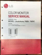 LG Studioworks 760Si 760SC CA-48 Monitor Manuale di servizio *Originale*