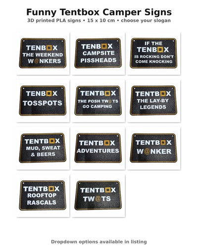 Divertente tentbox insegna - divertente,