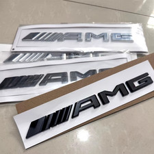 LOGO AMG MERCEDES SCRITTA 3D
