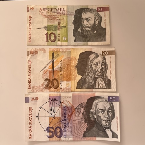Serie banconote slovenia - 3, 10