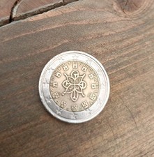Moneta rara 2 Euro errore di conio 2002 portogallo portugal 