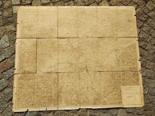 Cartina divisione militare - divisione, di