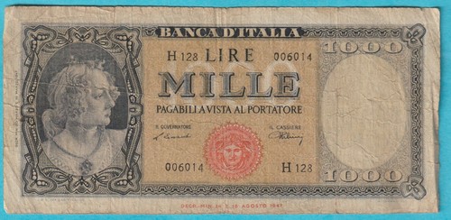 Italy 1000 lire 1948 - 1948, ~