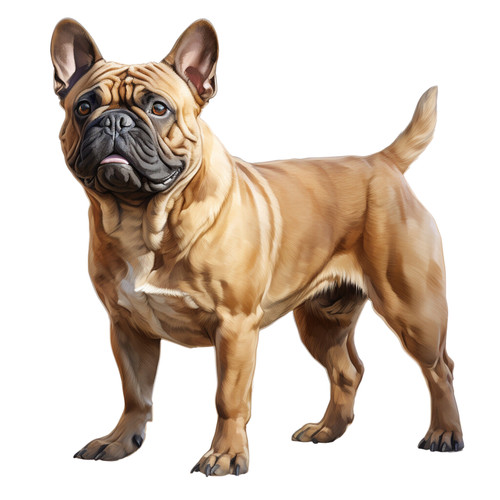 Bulldog francese cane - , auto