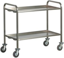CARRELLO SERVIZIO INOX