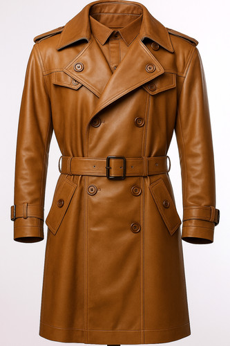 Trench coat uomo marrone - , 100%