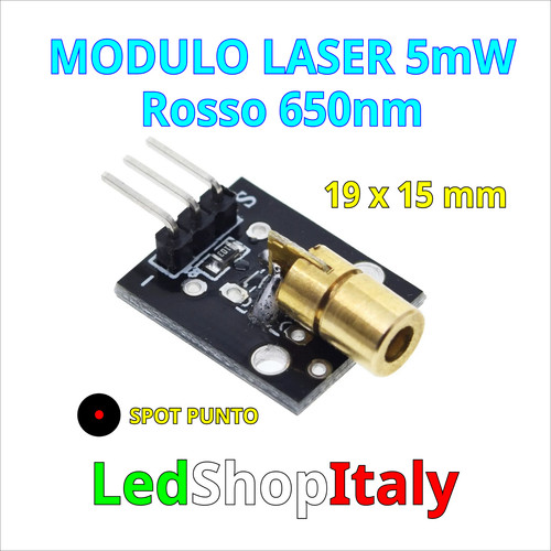 Modulo laser 650nm rosso diodo - 650nm,