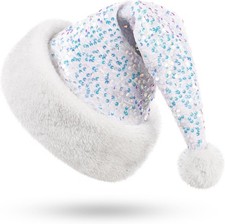 Cappello Babbo Natale in Peluche - Berretto Natalizio Caldo per Adulti - Unisex