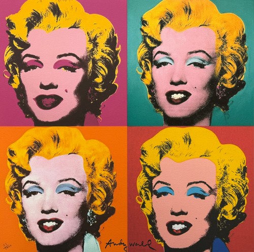 Andy warhol 4x - , marilyn
