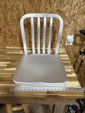 Sedia in alluminio massello con schienale a doghe senza gambe ristorante patio