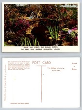 Bridge & Stream, Old English.. The Derry Roof Gardens, Kensington, London - RP 