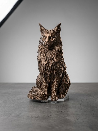 Statua gatto maine coon - statua,