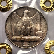 5 Lire -Ag- 1930 "Aquilino"-
