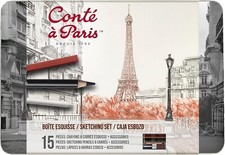 Conté paris set schizzo in - conté,