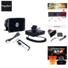 Sirena Auto 8 Suoni, 12V 200W