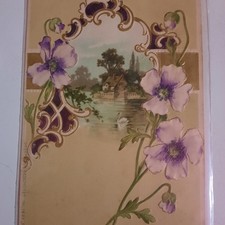 Lotto di 50 cartoline Illustrate e in rilievo di primo 900", anche augurali