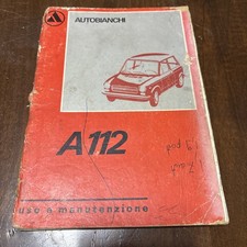Autobianchi A112 Uso E Manutenzione 1973