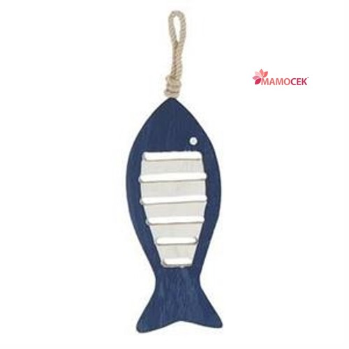 Pesce pesciolino legno - legno, 22cm