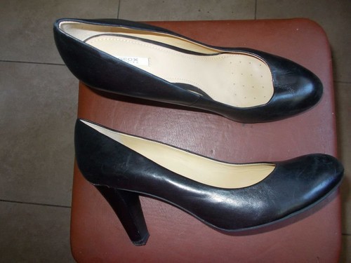 Tacchi donna geox - pelle, nera