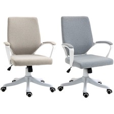 Vinsetto Poltrona da Ufficio Ergonomica Altezza Regolabile Girevole e con Ruote