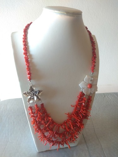 Collana vero corallo rosso - collana,