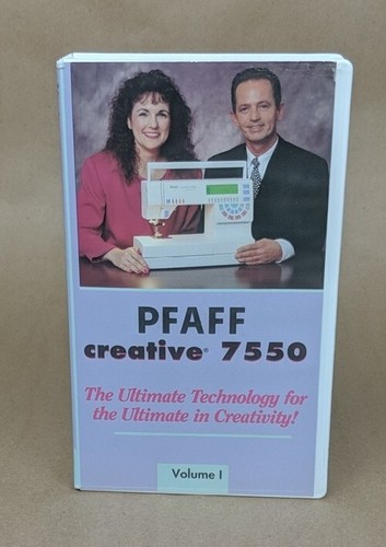 Pfaff creative 7550 vhs volume - creative,
