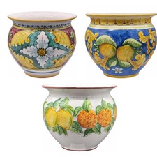 VASO D30 CERAMICA CALTAGIRONE VARIE FANTASIE