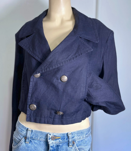 Vintage 1990 linen - , cropped