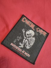 CANNIBAL CORPSE 1992 VINTAGE PATCH BUTCHERED AT BIRTH USED BLUE GRAPE TOPPA ©ORI