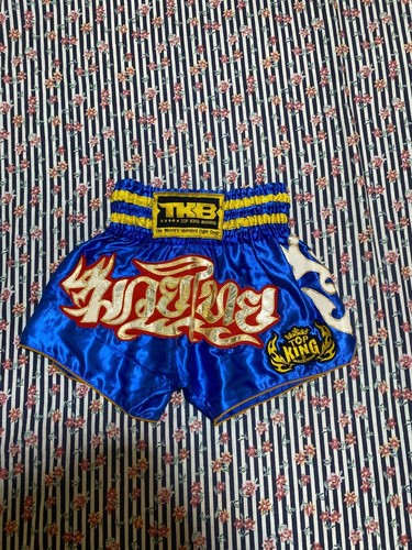 Pantaloncini blu muaythai muay - blu,