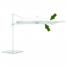 Telo Ricambio Per Ombrellone Deluxe 3X4M Ecru 8 stecche