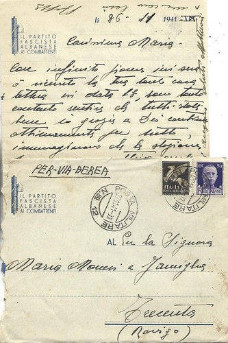 1941 busta intestata con testo - intestata,