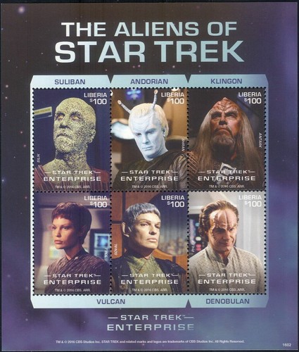 Liberia 2016 star trek - star, trek/dr