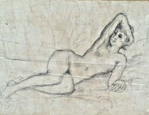 Disegno con nudo donna - disegno,