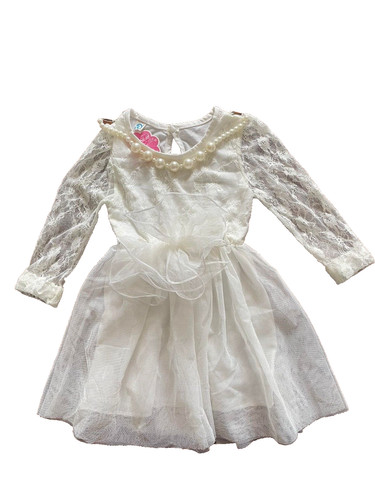 Vestito pizzo bianco bambina - vestito,