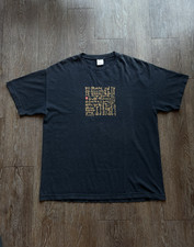 Camicia skateboard cioccolato vintage uomo XL streetwear pattinatori lista nomi