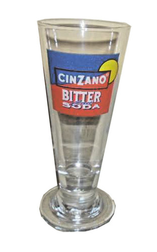 Cinzano bitter soda bicchiere - cinzano,