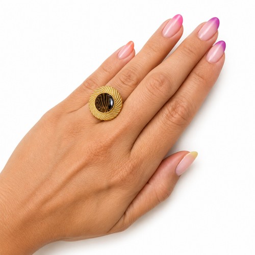 Anello donna nero acciaio inox - donna,