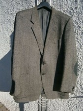Giacca sartoriale, spigato grigio KENTISH  di pura lana Taglia 54